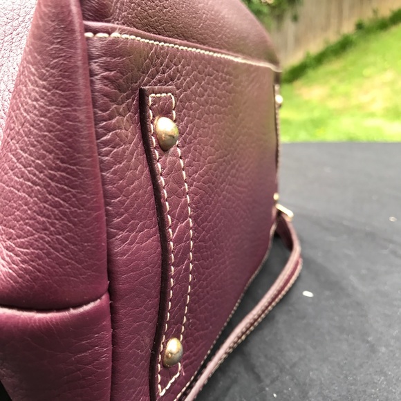 Dooney & Bourke  Purple Leather Bag - Picture 3 of 6